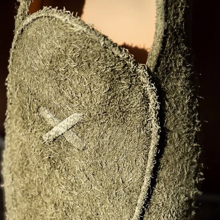 Men's Olive Textured Suede Milano Loafer From Del Toro Shoes