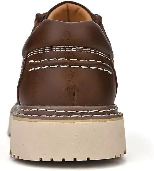 Men's Premium Cowhide Walking Shoes, Oxfords Shoes, Business Casual Shoes, Casual Sneakers, Fashion Workwear Style, Hand Sewn, Cotton Gauze Breathable Lining