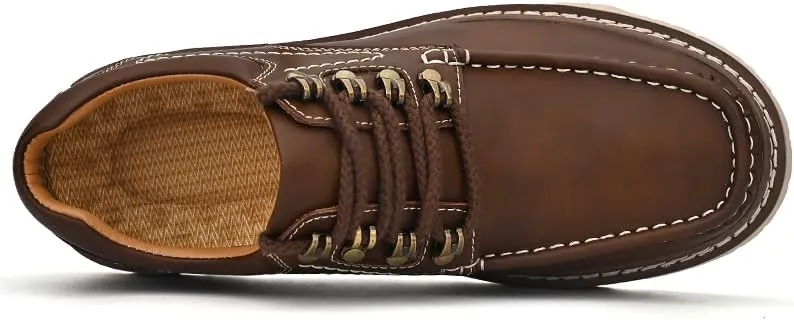 Men's Premium Cowhide Walking Shoes, Oxfords Shoes, Business Casual Shoes, Casual Sneakers, Fashion Workwear Style, Hand Sewn, Cotton Gauze Breathable Lining