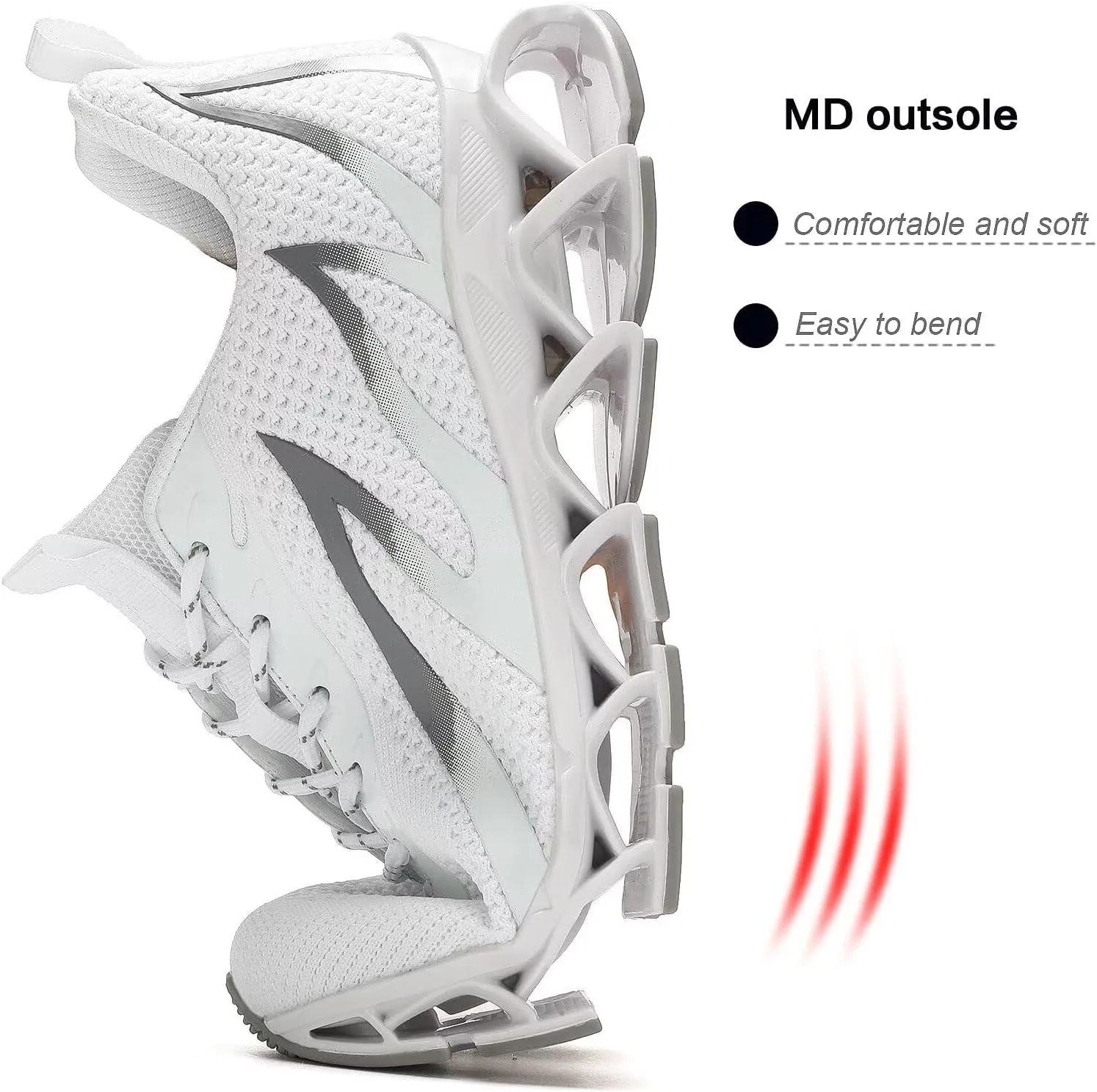 Mens Slip on Running Walking Shoes Blade Tennis Casual Fashion Sneakers Comfort Non Slip Work Sport Athletic Trainer