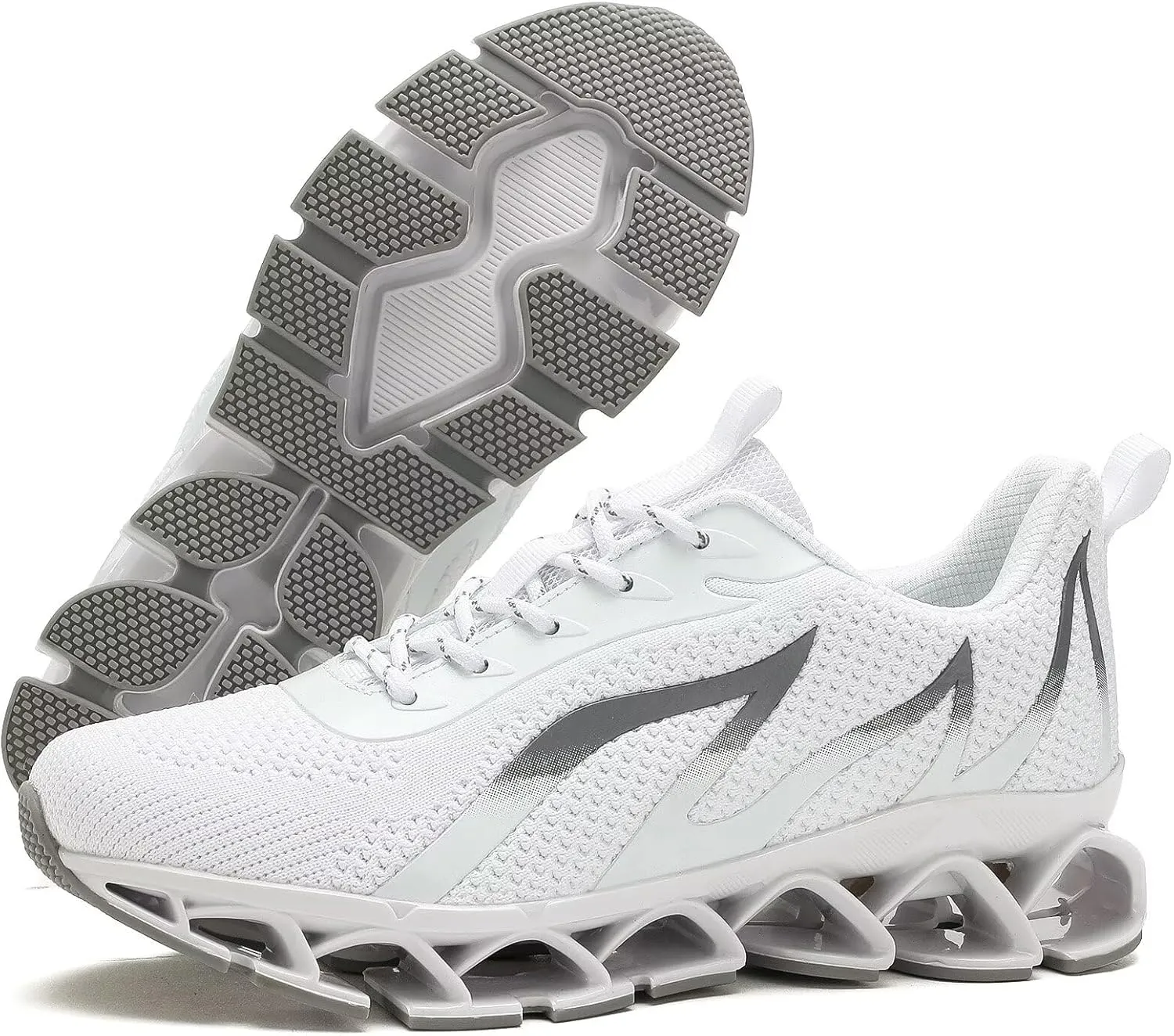 Mens Slip on Running Walking Shoes Blade Tennis Casual Fashion Sneakers Comfort Non Slip Work Sport Athletic Trainer