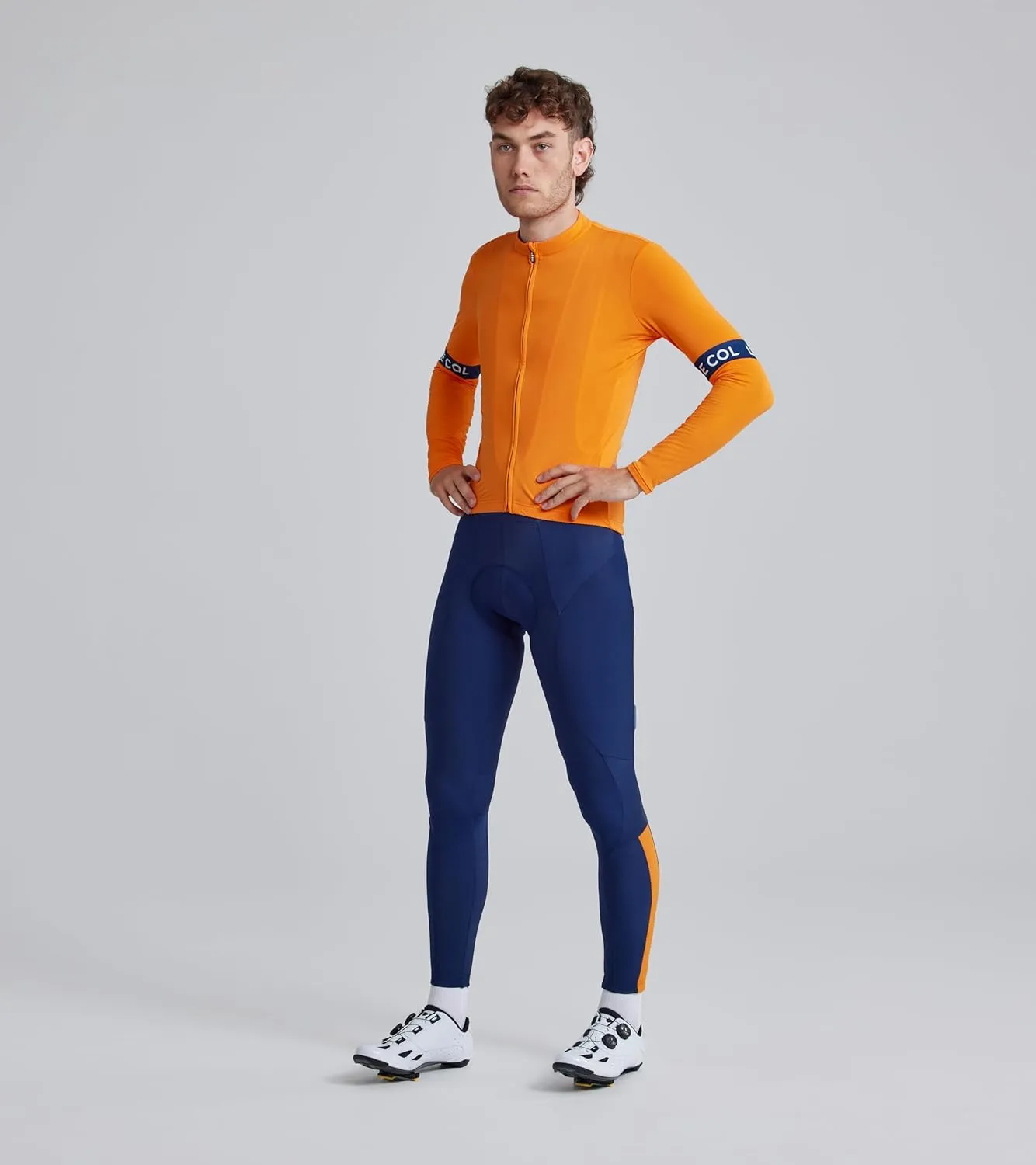 Men’s Sport Long Sleeve Jersey | Zip Closure Cycling Shirt | Rear Pockets, Sustainable Construction, Relaxed Fit