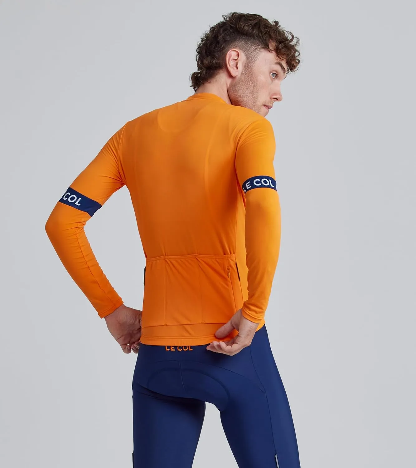 Men’s Sport Long Sleeve Jersey | Zip Closure Cycling Shirt | Rear Pockets, Sustainable Construction, Relaxed Fit