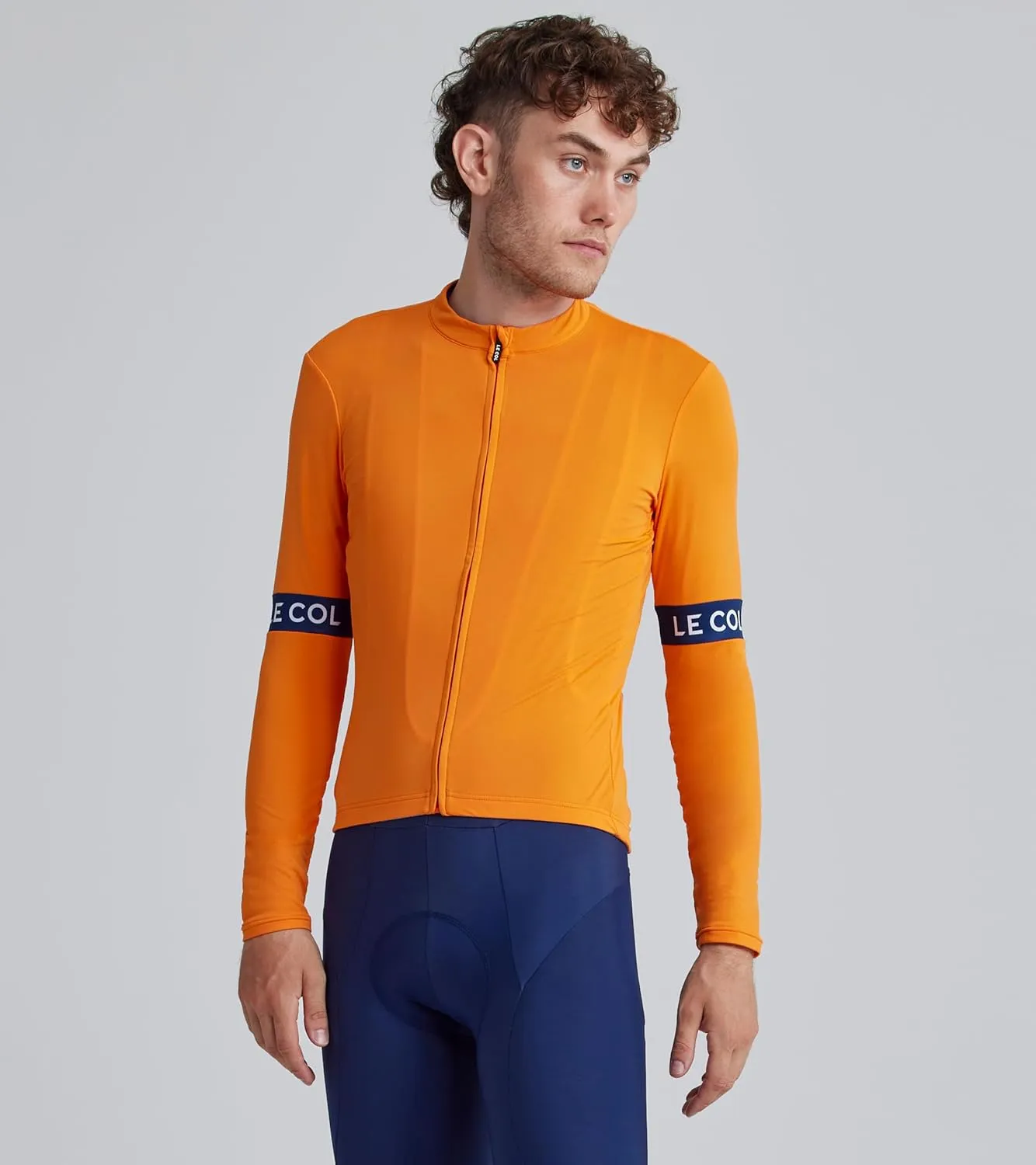 Men’s Sport Long Sleeve Jersey | Zip Closure Cycling Shirt | Rear Pockets, Sustainable Construction, Relaxed Fit