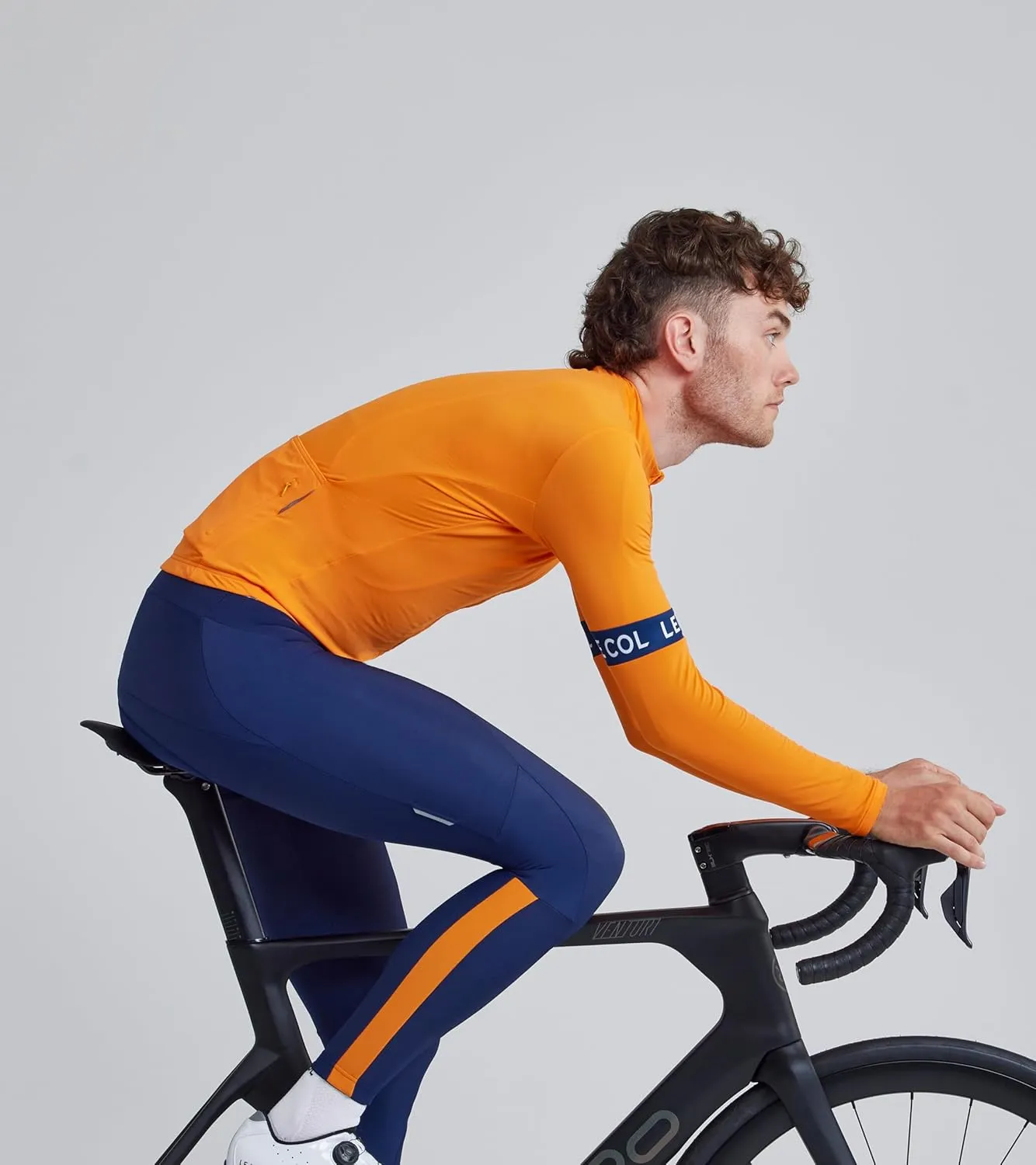Men’s Sport Long Sleeve Jersey | Zip Closure Cycling Shirt | Rear Pockets, Sustainable Construction, Relaxed Fit