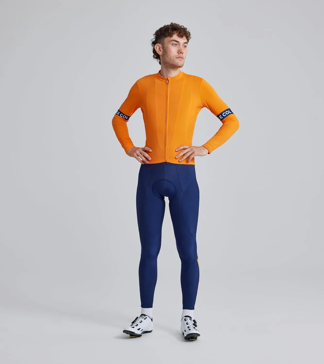 Men’s Sport Long Sleeve Jersey | Zip Closure Cycling Shirt | Rear Pockets, Sustainable Construction, Relaxed Fit