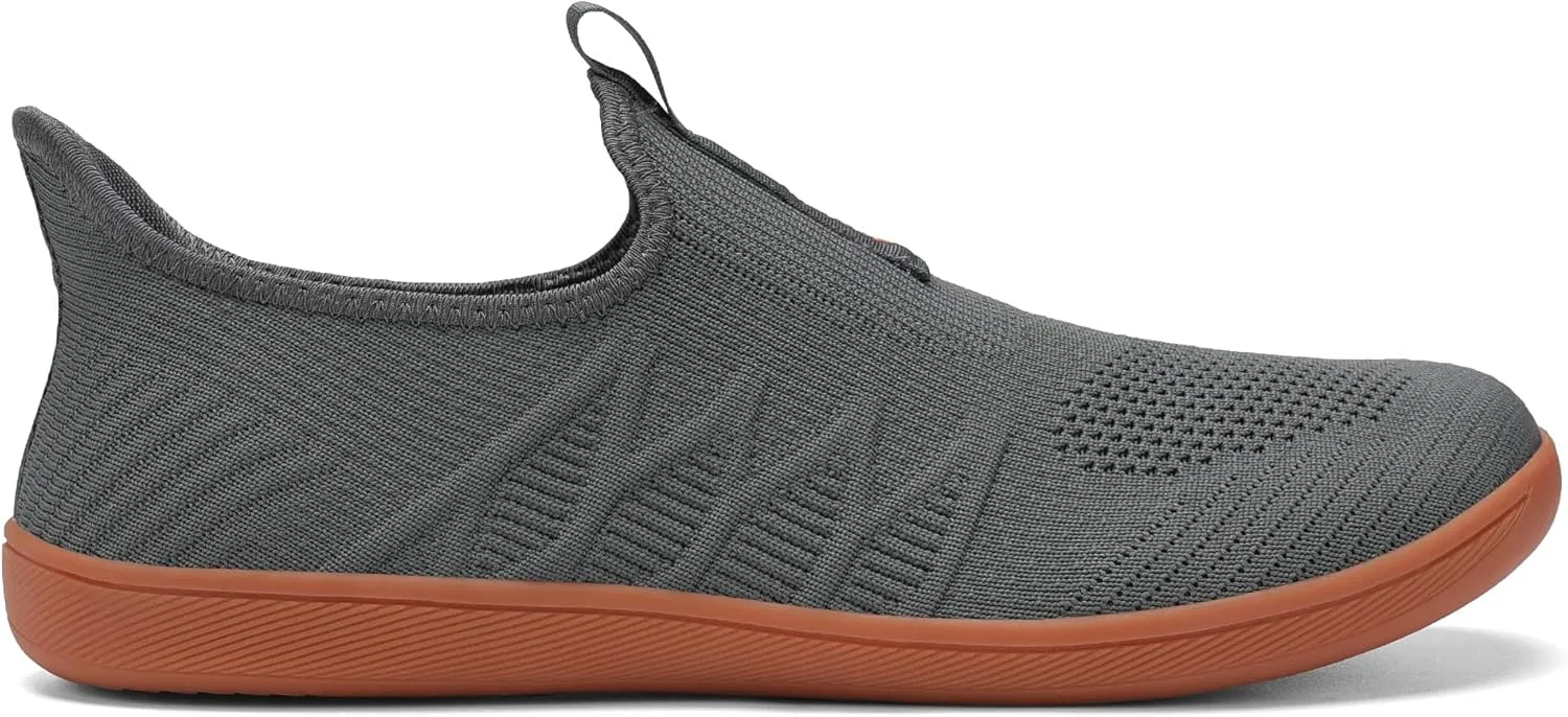 Men's Wide Slip On Minimalist Barefoot Walking Shoes Cross-Trainer Sneaker Lightweight Breathable Trail Running