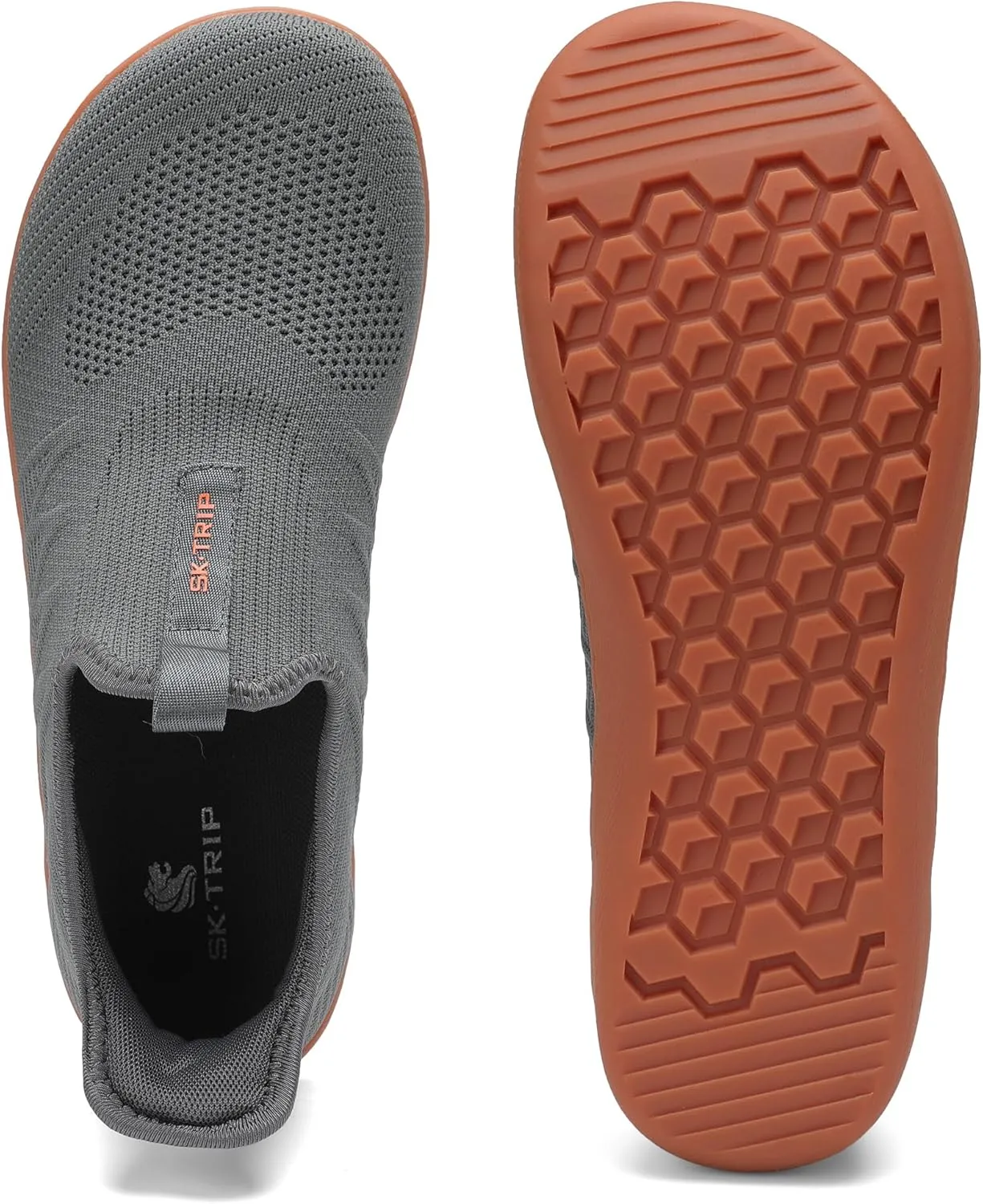 Men's Wide Slip On Minimalist Barefoot Walking Shoes Cross-Trainer Sneaker Lightweight Breathable Trail Running