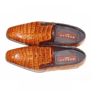 Mezlan, Grande, Genuine Crocodile  Loafer Honey