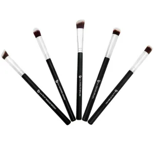 Mini Kabuki Makeup Brush Set – Beauty Junkees 5pc Professional Eyeshadow Make Up Brushes; Blending, Concealer, Contour Highlighter, Smudging Eye Shadow Cosmetics Affordable Cruelty Free