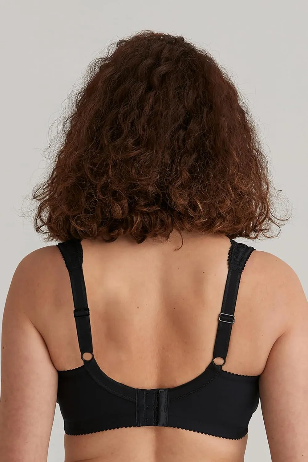 Miss Mary of Sweden Sense Cotton Comfort Bra with Decorative Lace, Non-Wired Full Cup Design