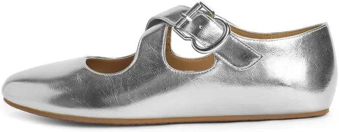 Modatope Womens Flats Shoes Ballet Flats Closed Round Toe Mary Jane Shoes for Women -Lightweight/Soft