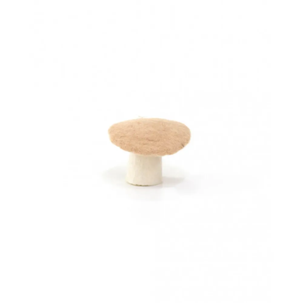 Muskhane 100% Felt Mushroom Flat Small Nude