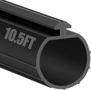 MYFAMIREA 10.5FT Garage Door Seals Bottom Rubber for Clopay Weather Stripping EPDM Weatherproofing Garage Door Bottom Seal Strip Replacement Kit for Single Slot, Flexible and Easy to Install, Black