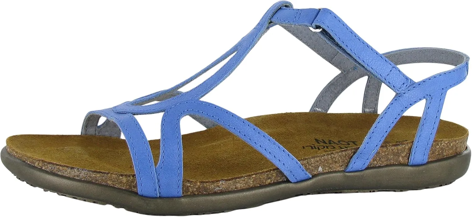NAOT Footwear Women’s Dorith Sandal with Cork Footbed and Arch Support Footbed - Adjustable Sandal With Backstrap - Comfort and Support – Lightweight and Perfect for Travel - Narrow to Medium Fit