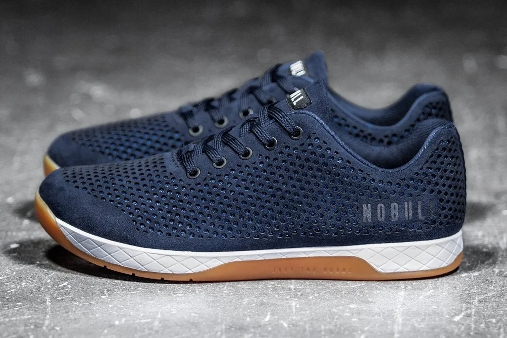 NAVY SUEDE TRAINER (MEN'S)