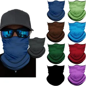 Neck Gaiter Mask,Bandana Gator Face Cover Mask Sun UV Protection,Neck Warmer Balaclava,Tube Face Scarf,Headband for Outdoor
