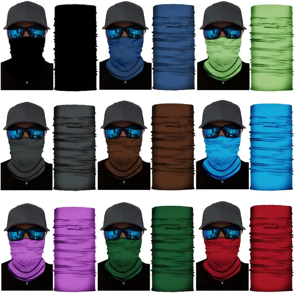 Neck Gaiter Mask,Bandana Gator Face Cover Mask Sun UV Protection,Neck Warmer Balaclava,Tube Face Scarf,Headband for Outdoor
