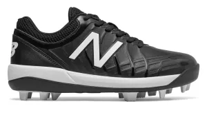 New Balance 4040v5 Youth Molded Cleats - Black/White (J4040BK5)