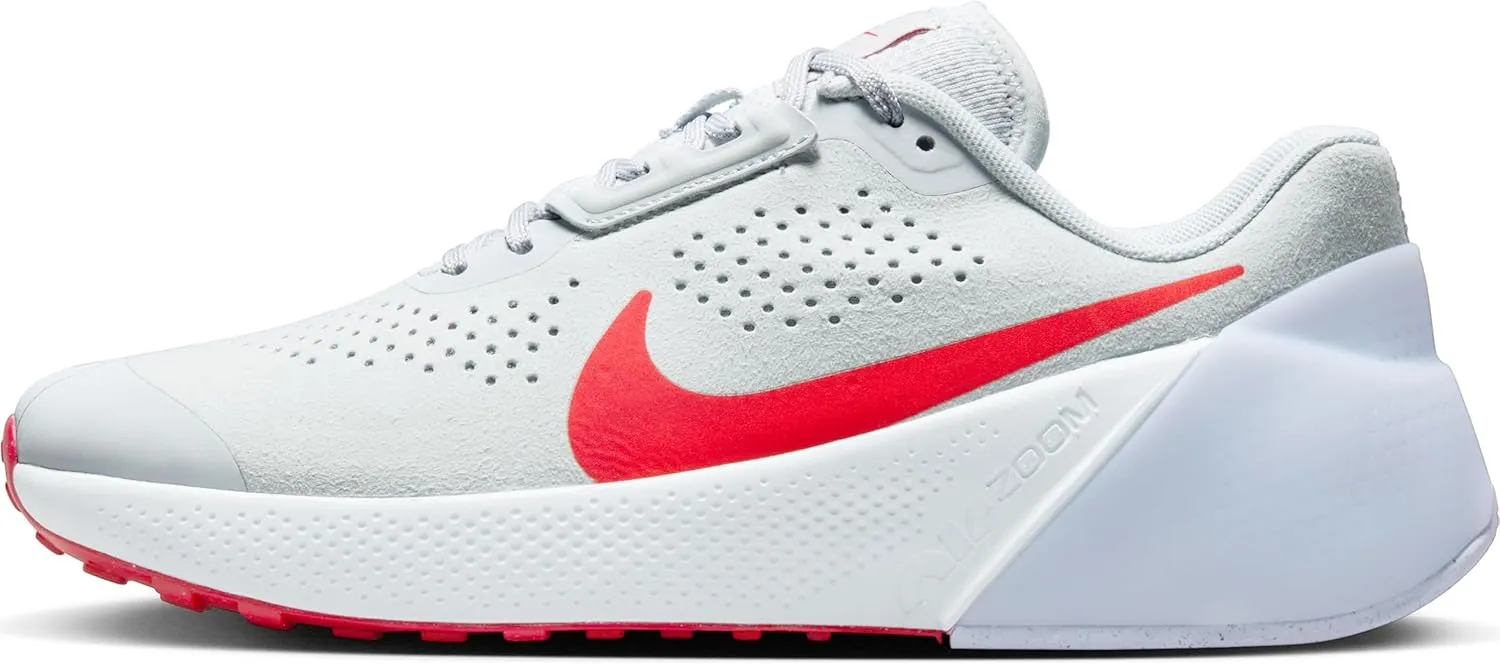 Nike Air Zoom TR 1 Men's Workout Shoes (DX9016-004, Pure Platinum/Football Grey/University Red) Size 14