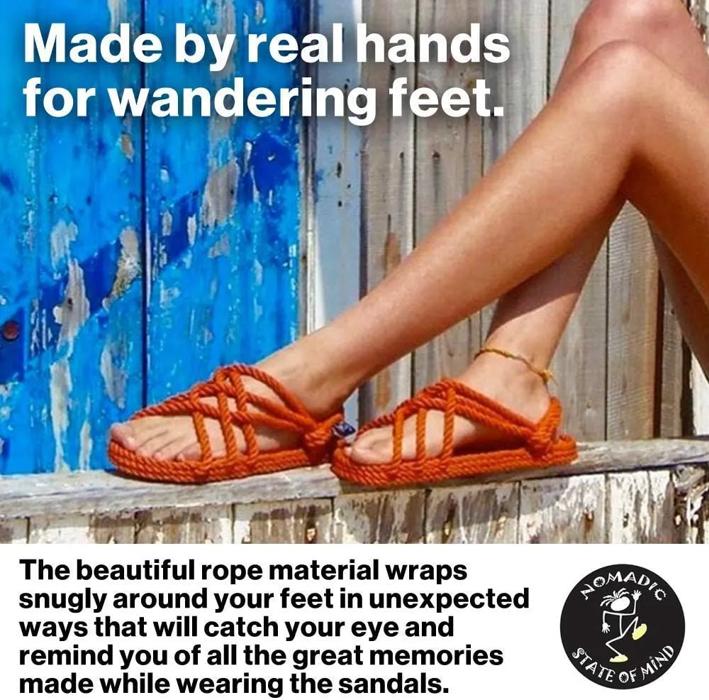 Nomadic State of Mind- Hemp Flop | Black | 100% Hemp | Non-Skid Soles | Men and Women’s Sizes | Lightweight | Strong | Long lasting | Vegan Friendly