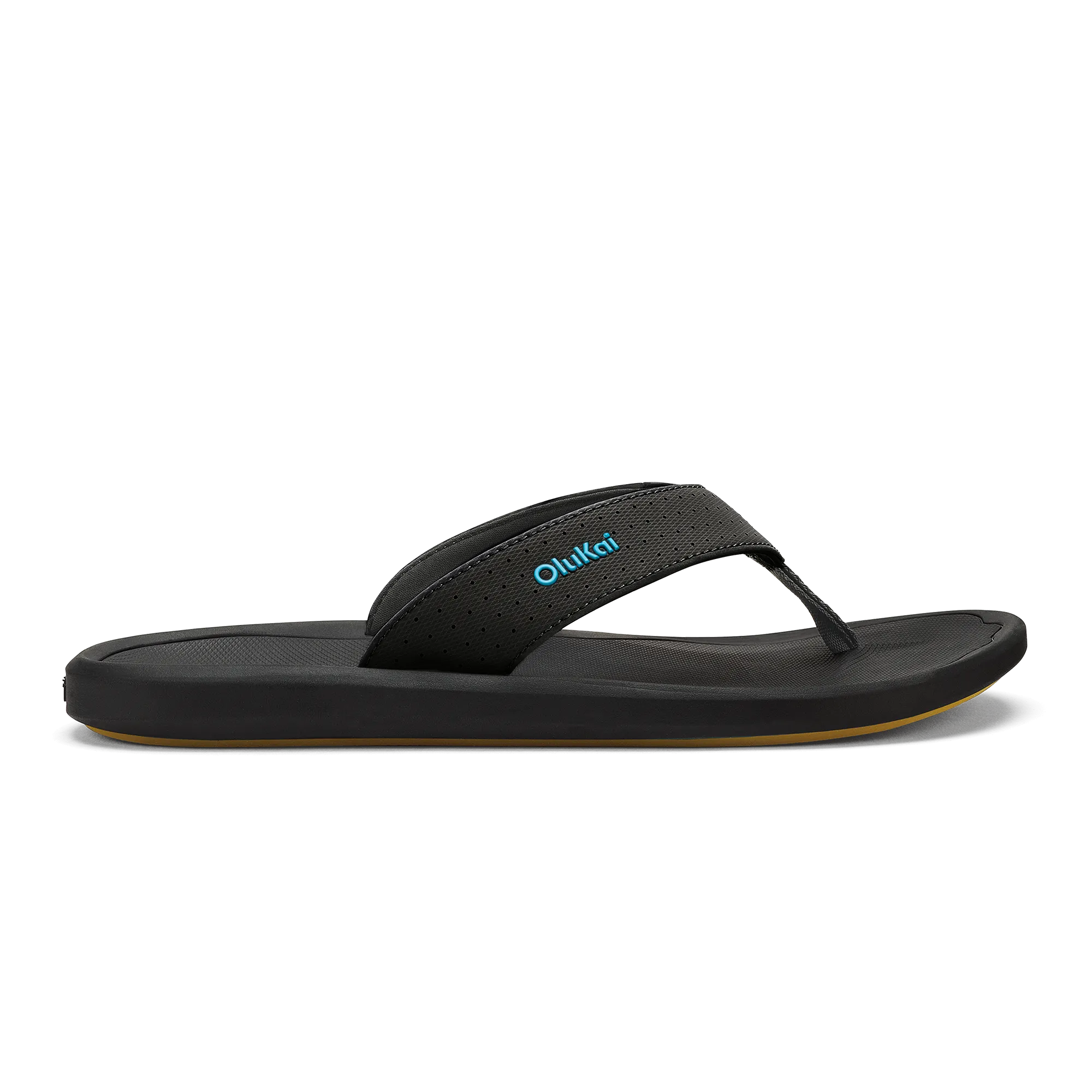 Olukai Lava Rock/Bold Blue Men's Lightweight Beach Sandals 10549-LR5G