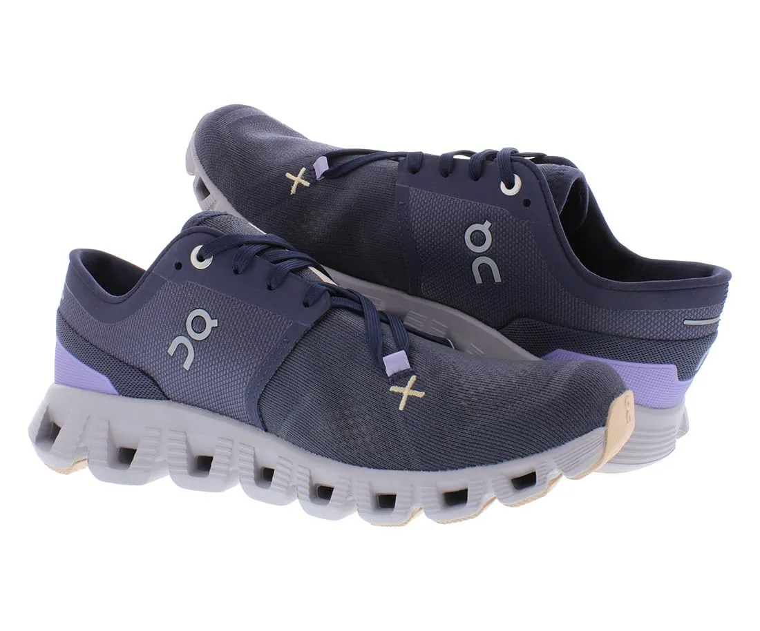 On Women's Cloud X 3 Sneakers, Iron/Fade, 9 Medium US
