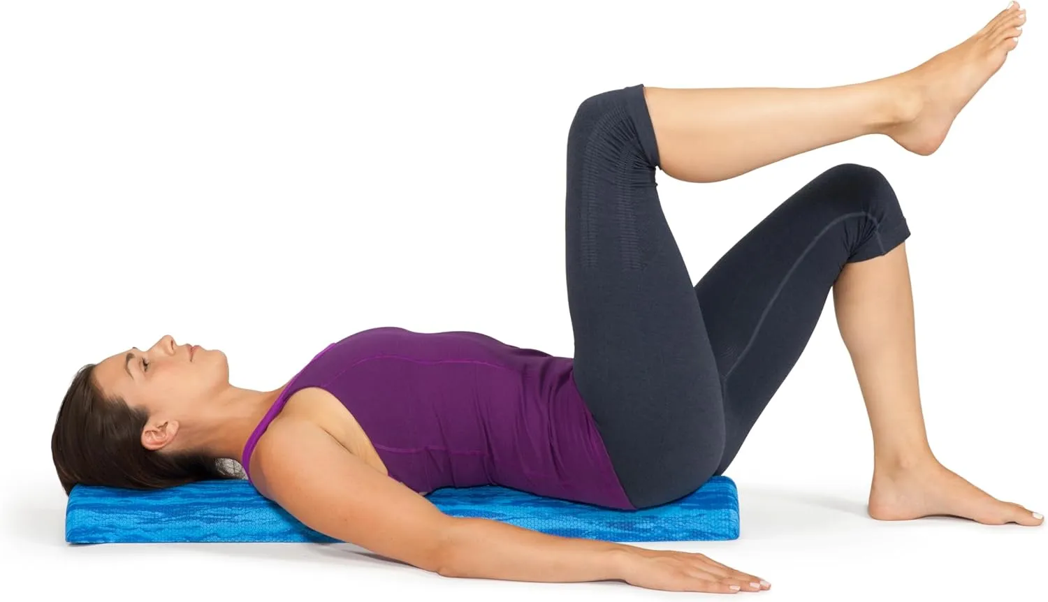 OPTP PRO-Roller Soft Density Foam Roller – Low Density Soft Foam Roller for Physical Therapy, Pilates, Yoga Foam Roll Exercises, and Muscle Recovery - Blue 36" x 6" x 3" Half-Round