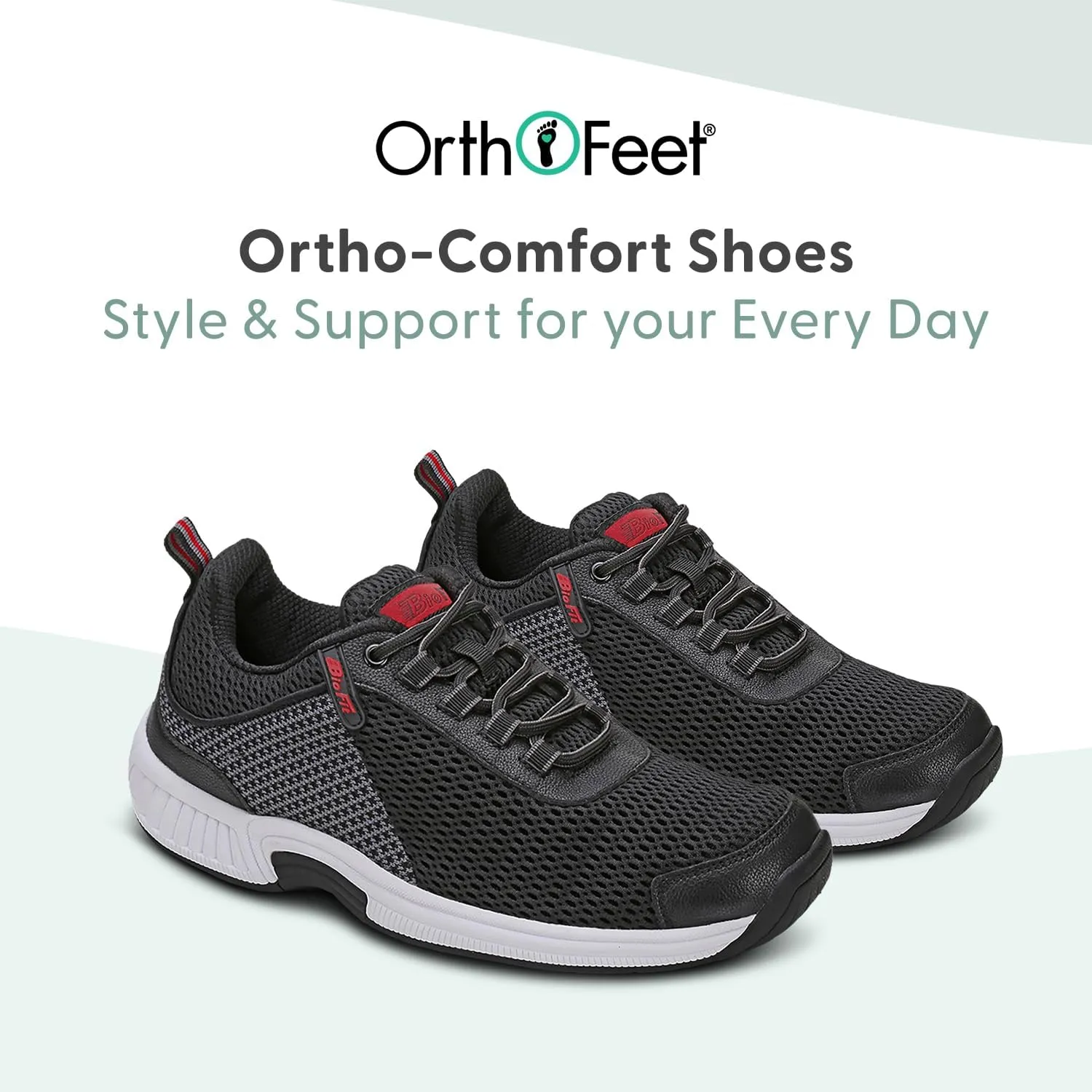Orthofeet Men's Orthopedic Knit Edgewater Sneakers