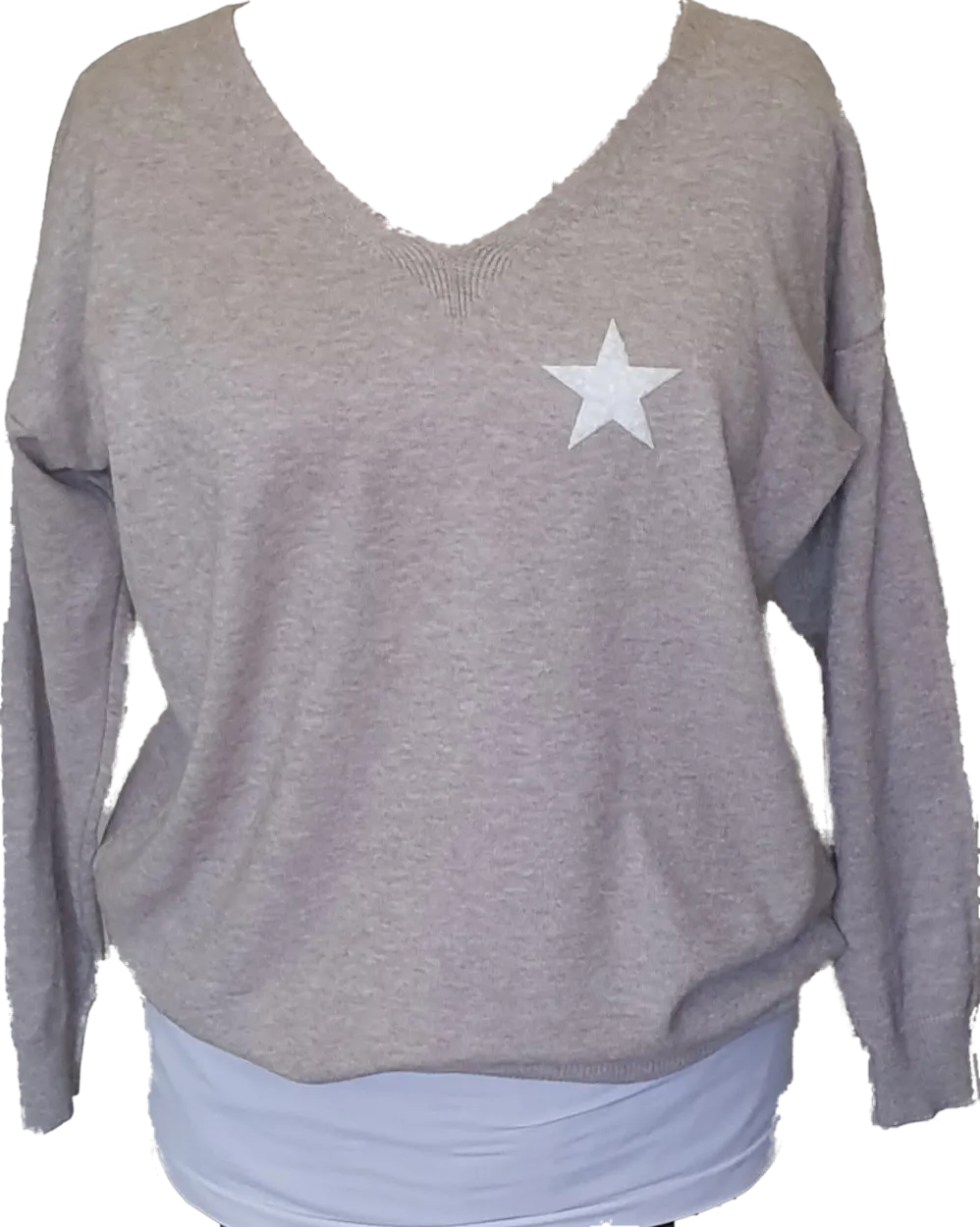 Ostaria Soft Knit Jumper With Star Logo  The Italian Closet