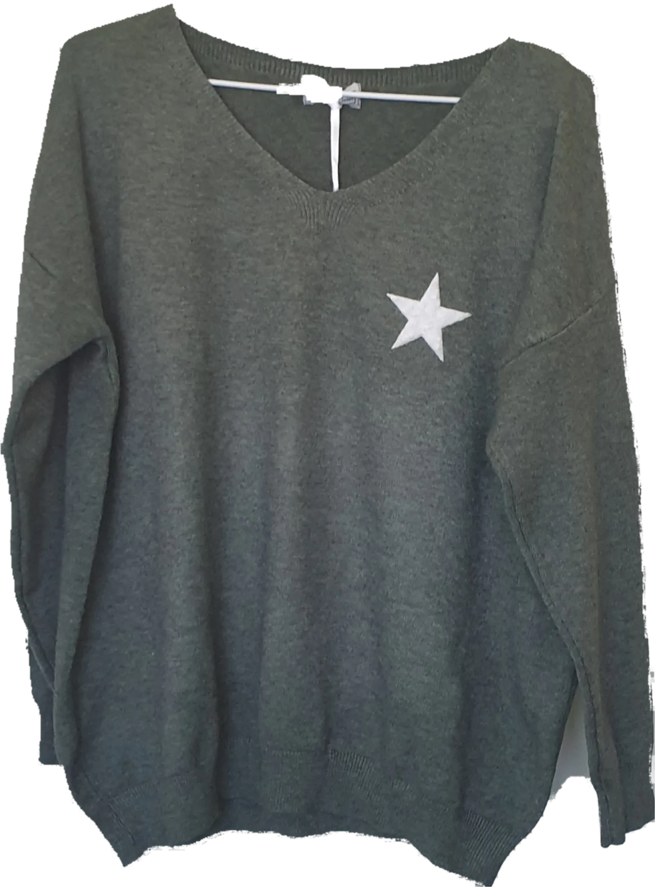 Ostaria Soft Knit Jumper With Star Logo  The Italian Closet