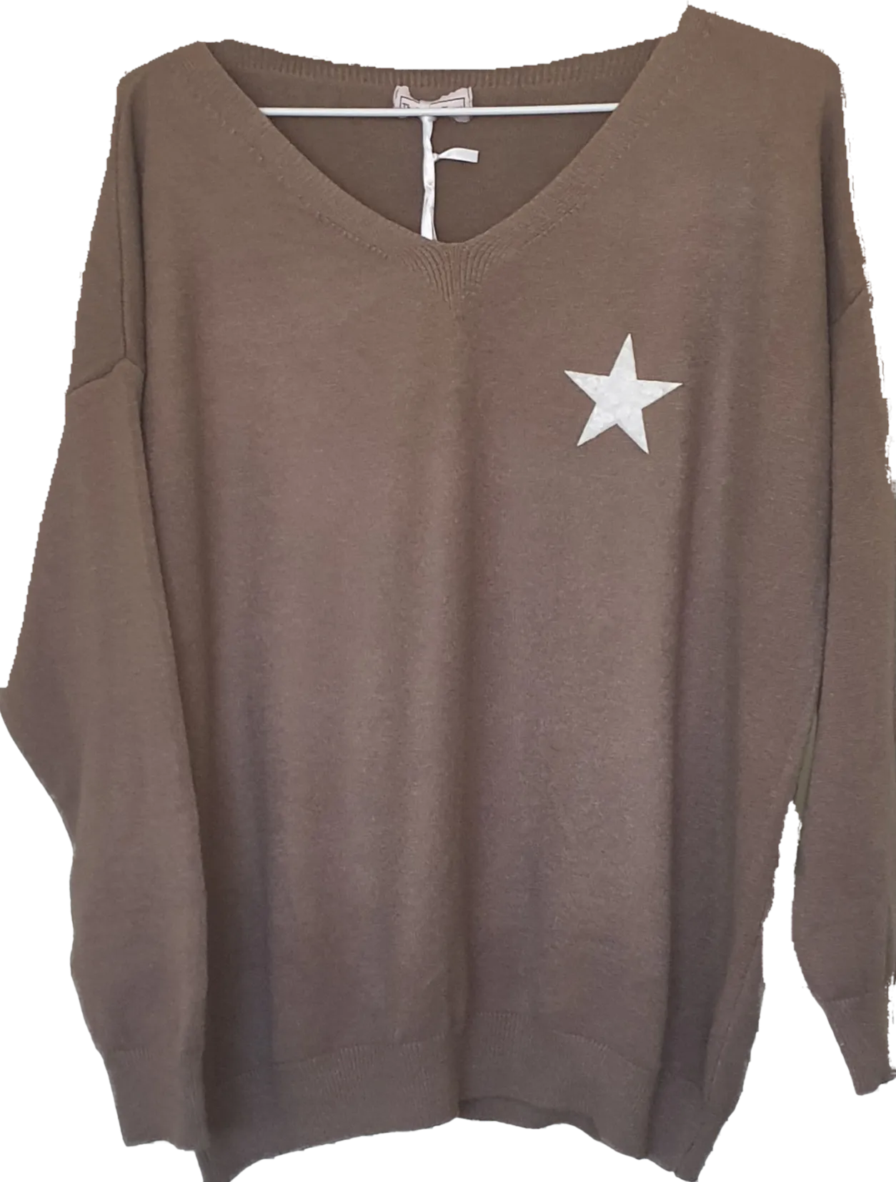 Ostaria Soft Knit Jumper With Star Logo  The Italian Closet