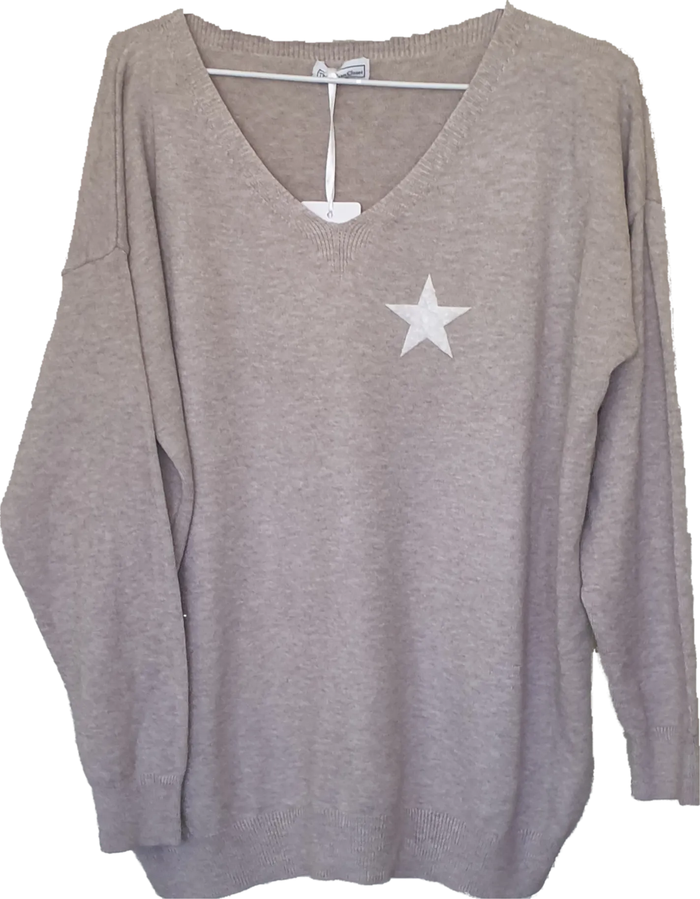 Ostaria Soft Knit Jumper With Star Logo  The Italian Closet