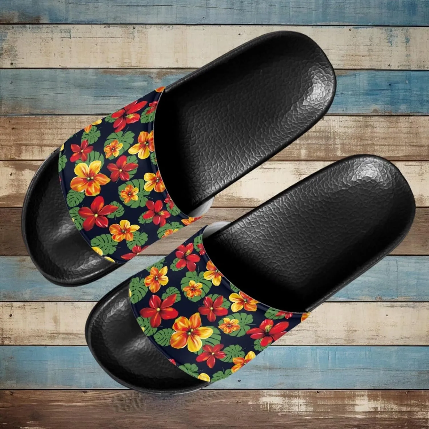 Pillow Slippers Slides for Women, Non-Slip Cloud Slides House Shower Shoes Shower Sandals for Indoor & Outdoor