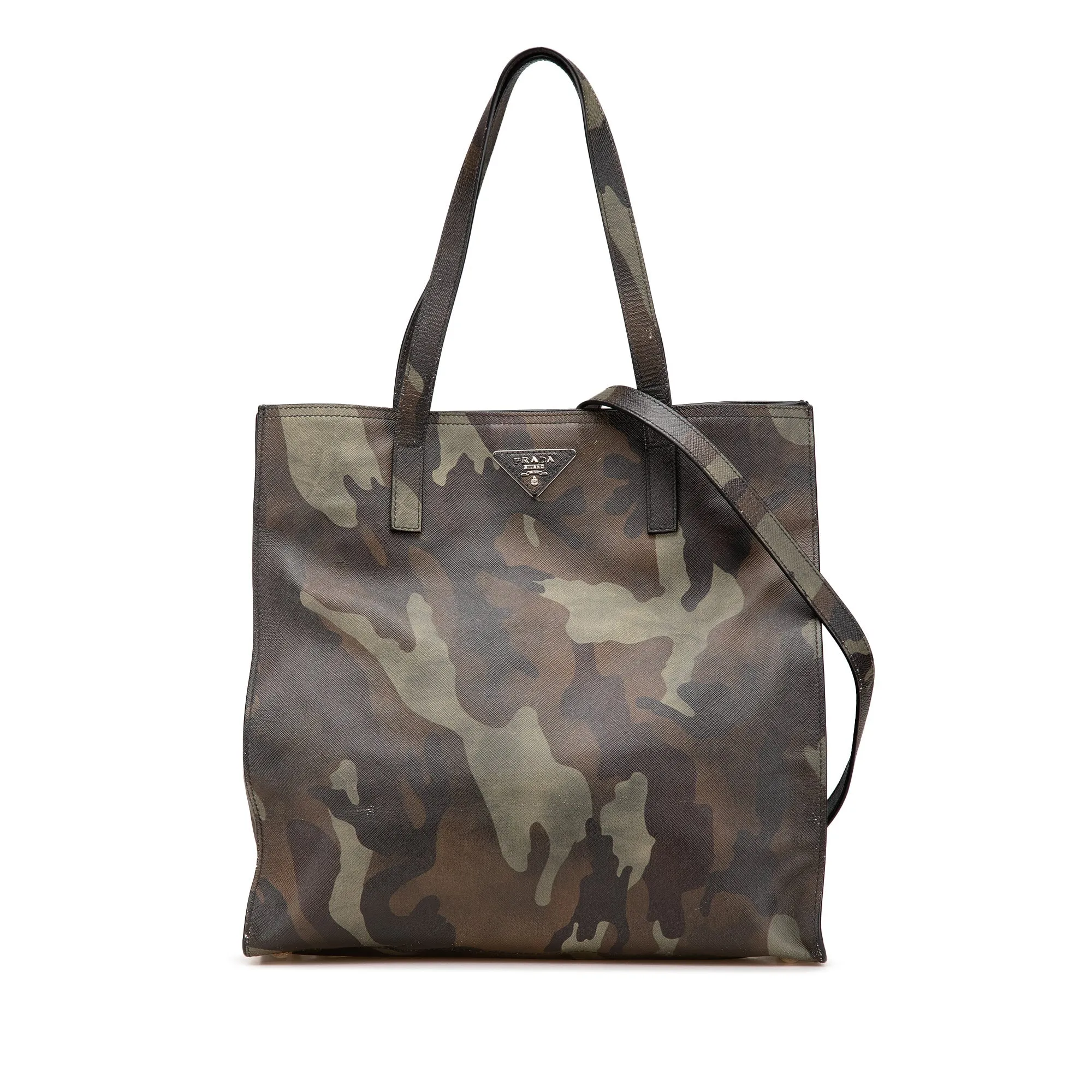 Prada Saffiano Camouflage Soft Military Convertible Tote