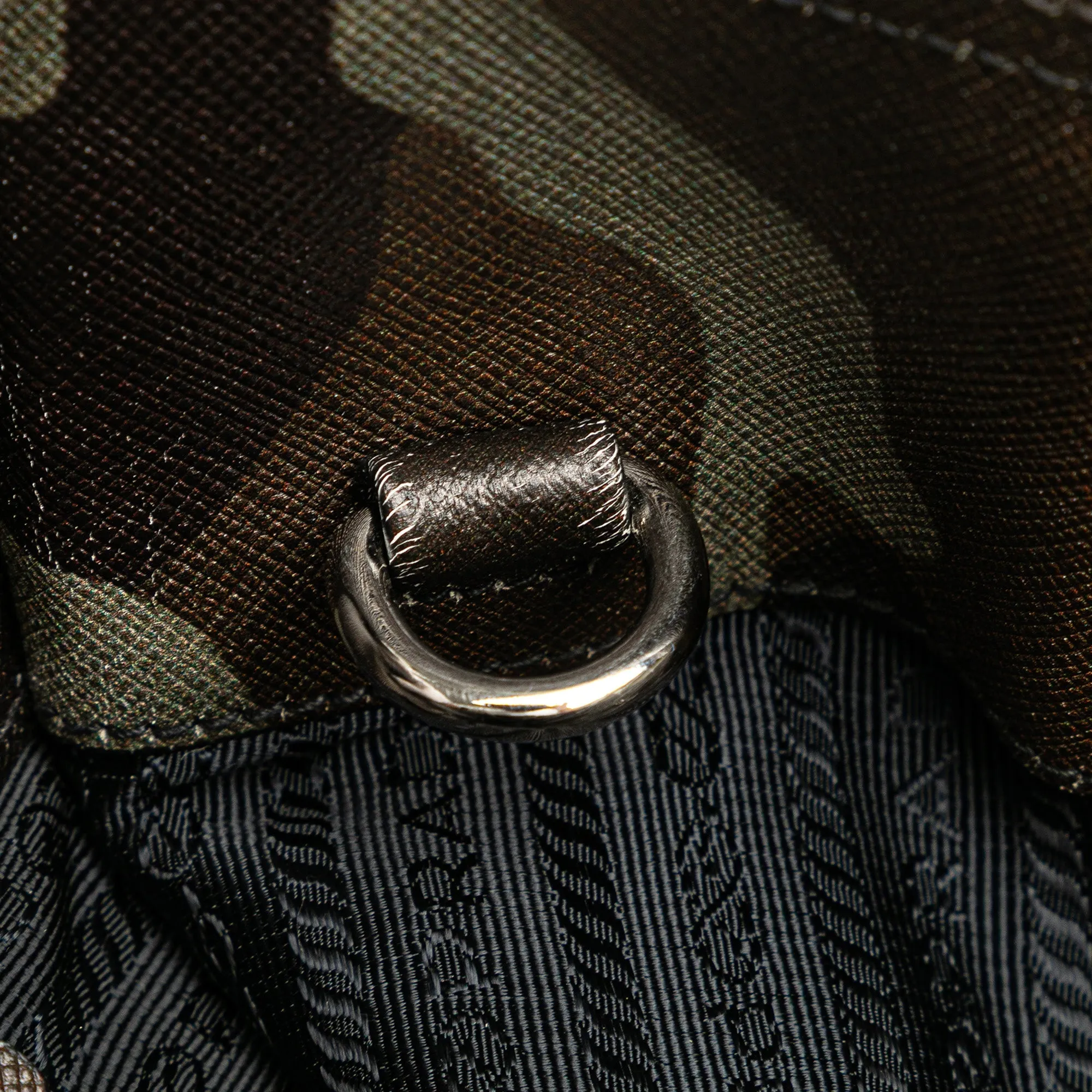 Prada Saffiano Camouflage Soft Military Convertible Tote