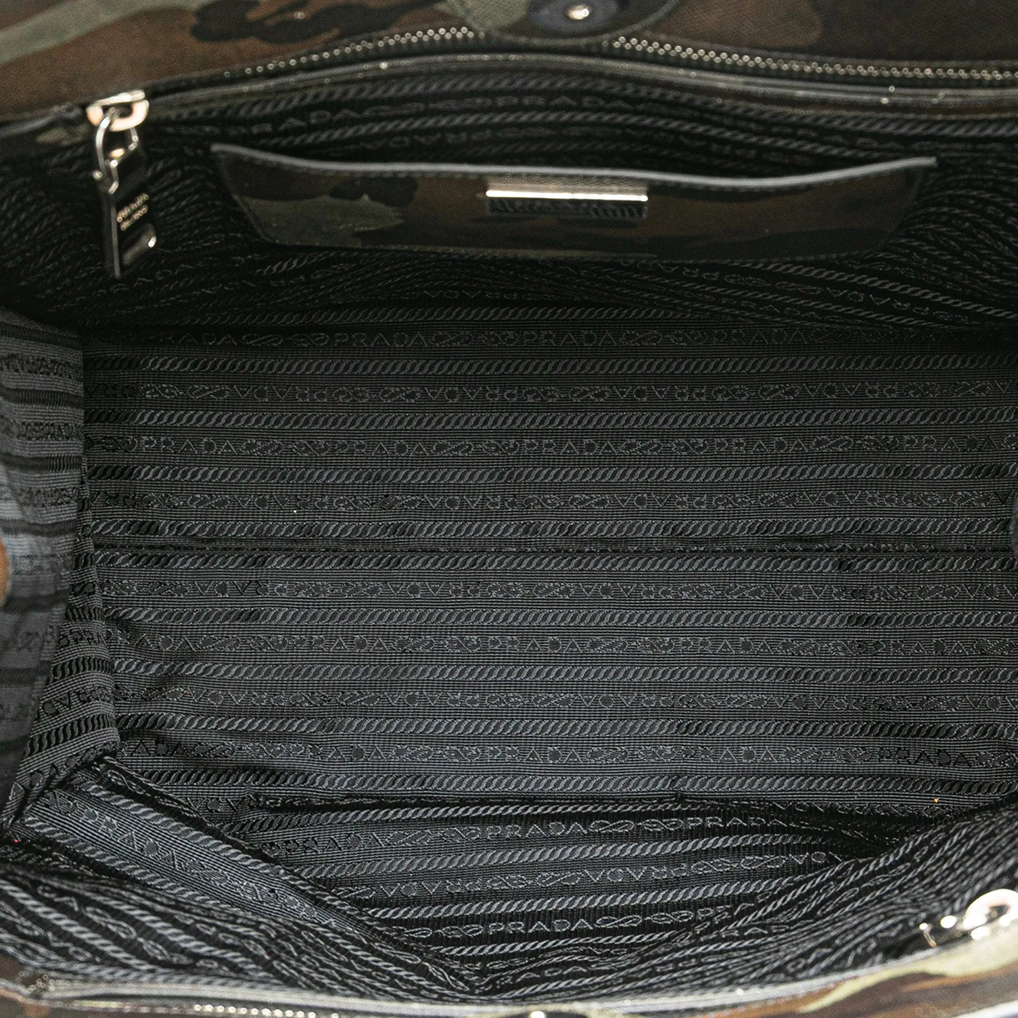 Prada Saffiano Camouflage Soft Military Convertible Tote