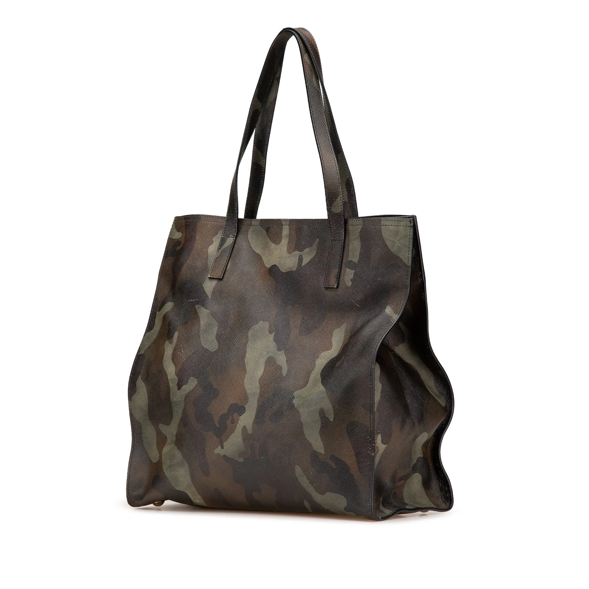 Prada Saffiano Camouflage Soft Military Convertible Tote