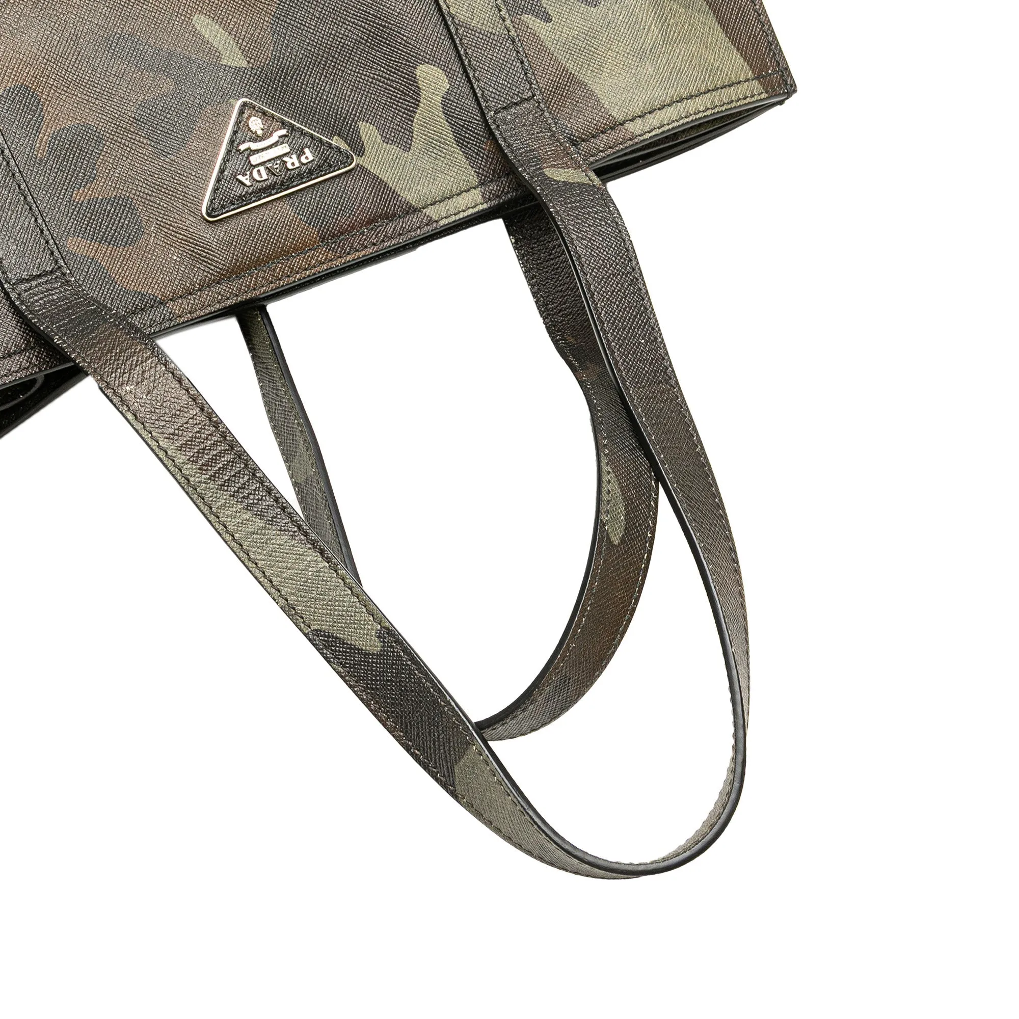 Prada Saffiano Camouflage Soft Military Convertible Tote