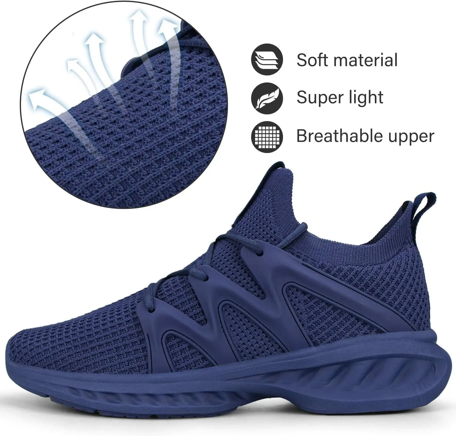 Pujcs Women Shoes Lightweight Tennis Shoes Non Slip Gym Workout Shoes Breathable Mesh Walking Womens Sneakers