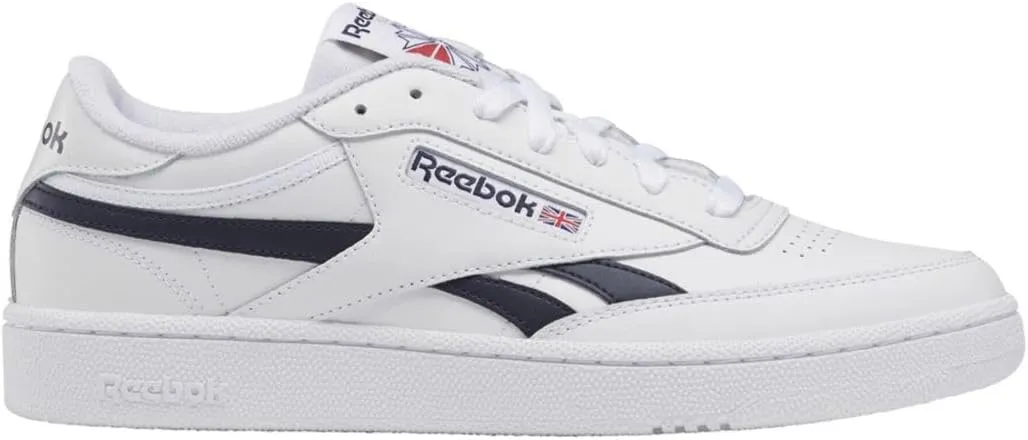 Reebok Unisex's Club C Revenge Sneaker, Ftwr White Vector Navy Ftwr White, 10.5 US Women/10.5 US Men