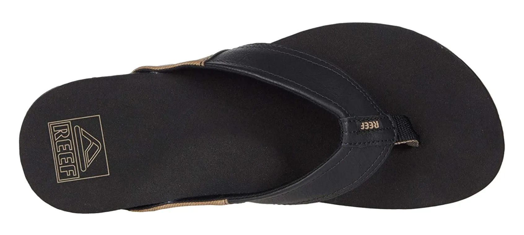 Reef Men's Newport Flip-Flop Sandal – Ocean Black, Tan Brown, Bronze | Comfortable & Durable Beach Sandals