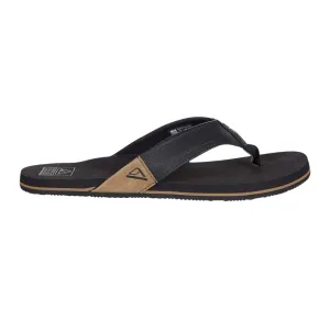 Reef Men's Newport Flip-Flop Sandal – Ocean Black, Tan Brown, Bronze | Comfortable & Durable Beach Sandals