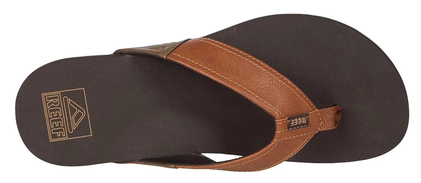 Reef Men's Newport Flip-Flop Sandal – Ocean Black, Tan Brown, Bronze | Comfortable & Durable Beach Sandals