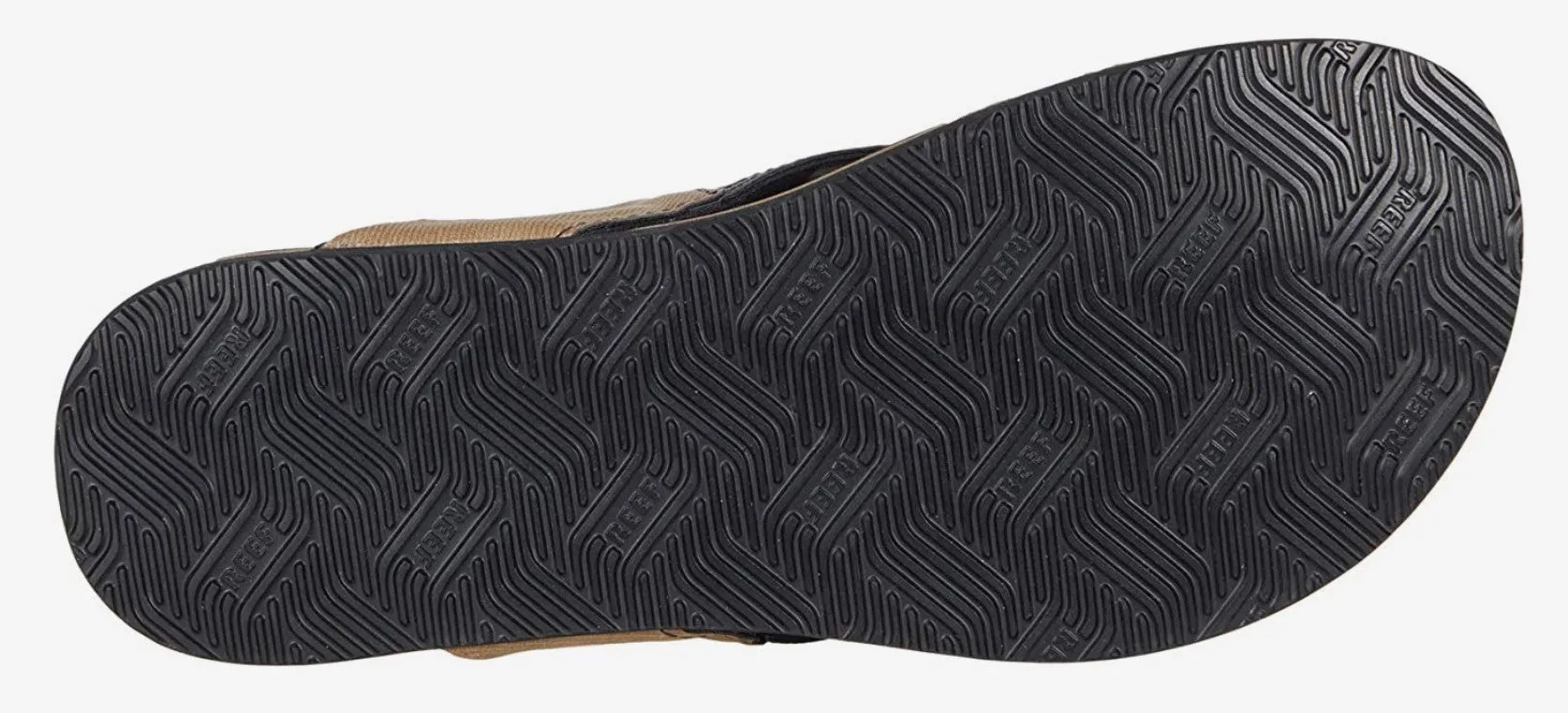 Reef Men's Newport Flip-Flop Sandal – Ocean Black, Tan Brown, Bronze | Comfortable & Durable Beach Sandals