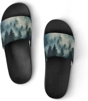Rising Transylvania Mist Foggy Shadown House Sandals Non-Slip Bathroom Slippers Beach Summer Shoes for Men Women