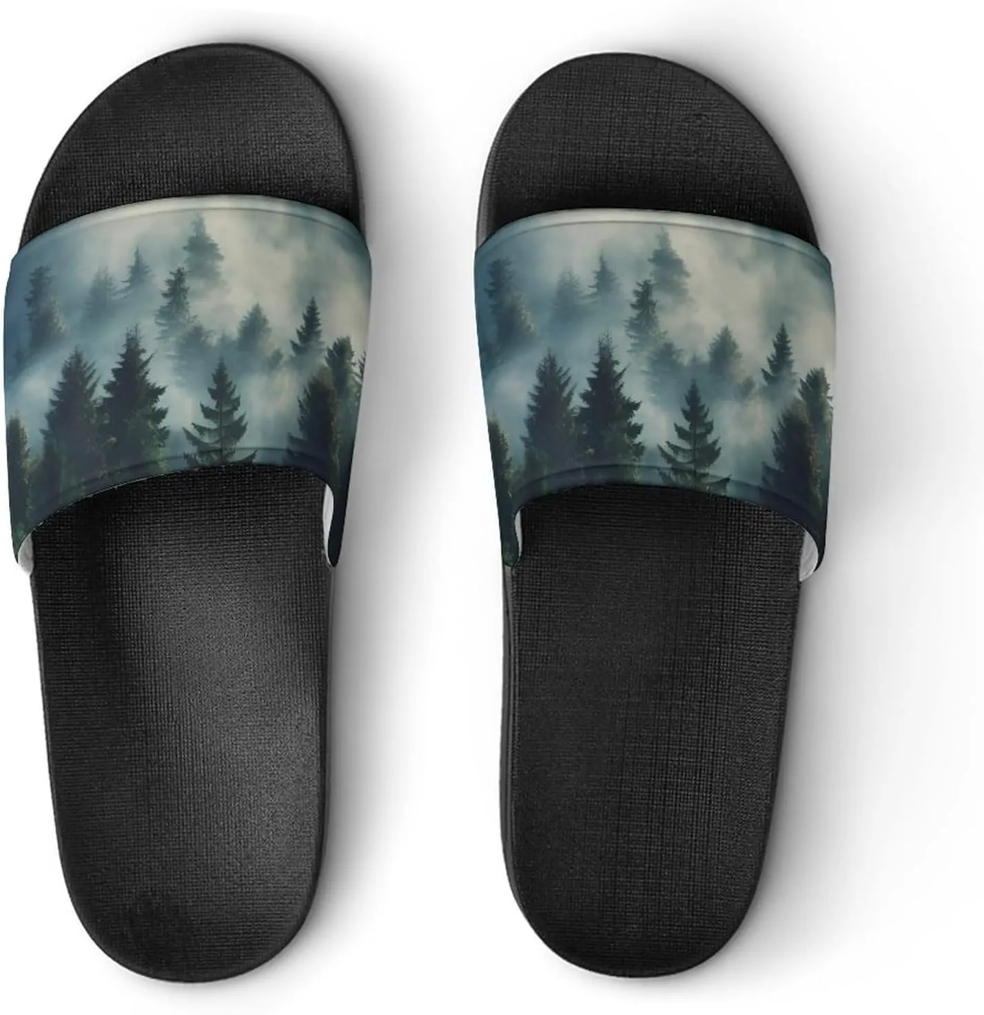 Rising Transylvania Mist Foggy Shadown House Sandals Non-Slip Bathroom Slippers Beach Summer Shoes for Men Women