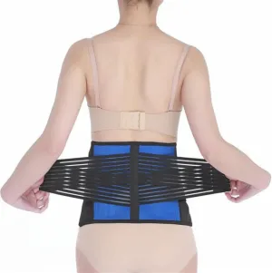 S-6XL Back Support Belt Lumbar Brace Slimming Shapers Belt Waist Trainer Belt For Men Women Dual Adjustment Weight Loss Fitness Fat Burner Workout Support ( Color : Black , Size : XXXXXXL/XXXXXX-Large