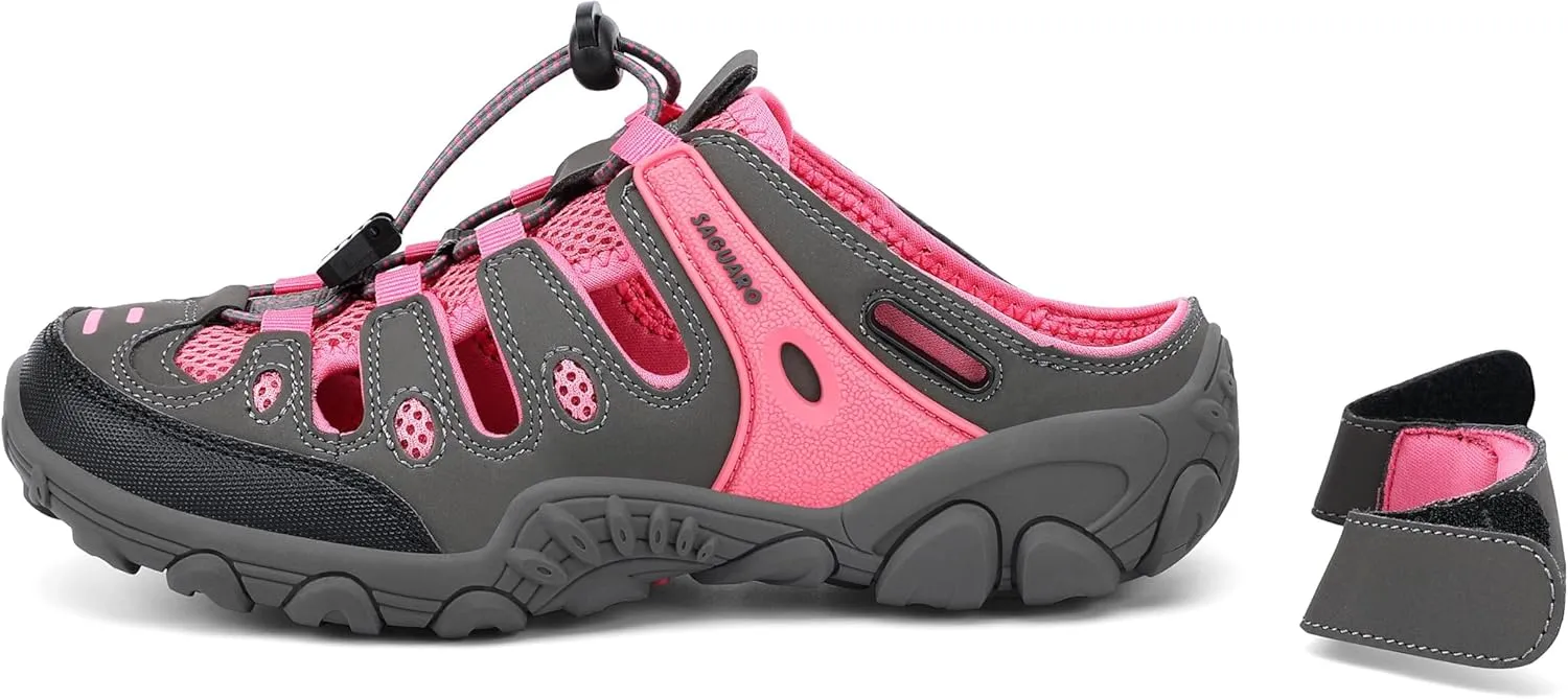 SAGUARO Men's Sport Sandals Adjustable Strap Closed Toe Outdoor Hiking Sandal Beach Water Shoes