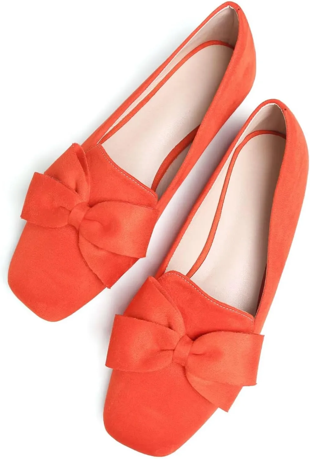 SAILING LU Womens Bowknot Pointed Toe Shoes Comfortable Ballet Flats Slip on Loafers Dressy Flats for Party